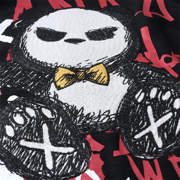 大きいサイズ メンズ B/W-PDJ RELAX ROUGH DRAWING BW-PANDA フルジップ パーカー 秋冬新作 536852k | ブランド登録なし | 13