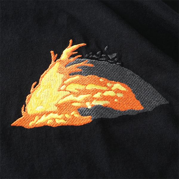 大きいサイズ メンズ EVANGELION × 錦 エヴァンゲリオン×ニシキ 初号機VS赤龍 刺繍 半袖 Tシャツ 554369k | ブランド登録なし | 07