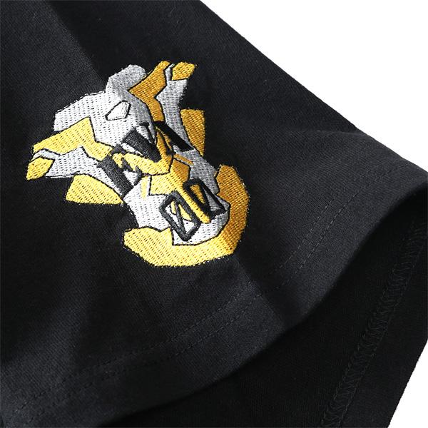 大きいサイズ メンズ EVANGELION × 錦 エヴァンゲリオン×ニシキ 初号機VS赤龍 刺繍 半袖 Tシャツ 554369k | ブランド登録なし | 09