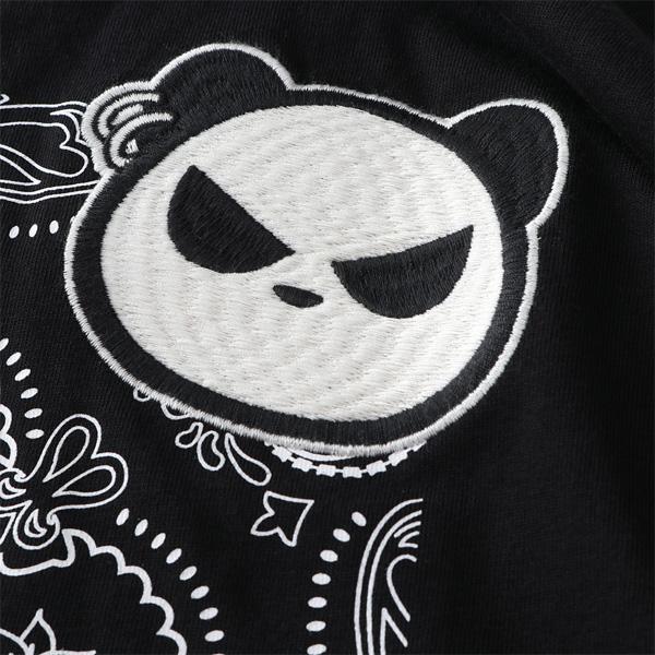 大きいサイズ メンズ B/W-PDJ RELAX ペイズリー柄 刺繍 プリント 半袖