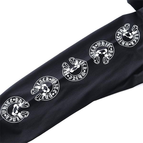 大きいサイズ メンズ B/W-PDJ RELAX アイコンパターン ロング Tシャツ