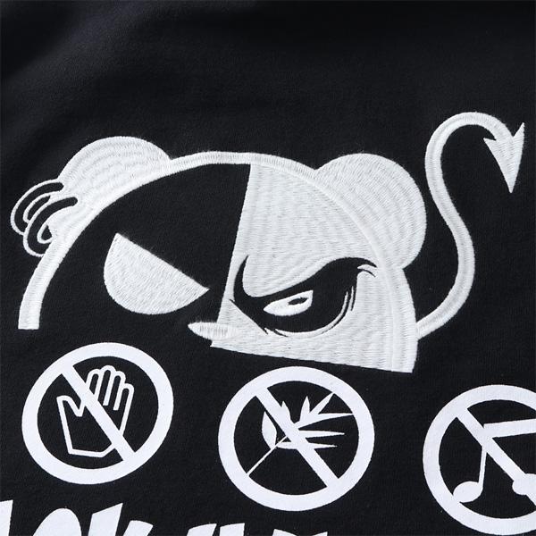 大きいサイズ メンズ B/W-PDJ RELAX PANDA プルオーバー パーカー 秋冬