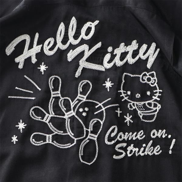 大きいサイズ メンズ Hello Kitty ハローキティ 半袖 ボーリング シャツ 61641000za 大きいサイズ メンズ Hello Kitty ハローキティ 半袖 ボーリング
