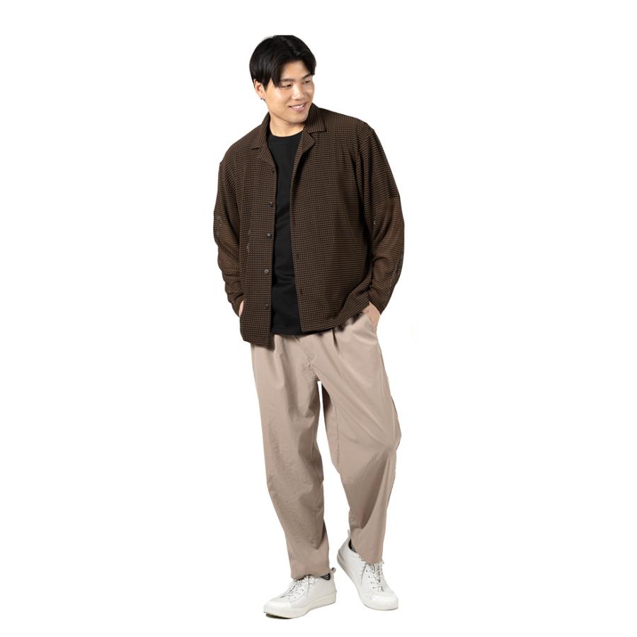 大きいサイズ メンズ PANASPUR パナシュプール ラッセル編み 長袖 シャツ 春夏新作 6402-727 【fre】 | ブランド登録なし | 03