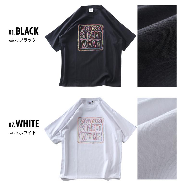 大きいサイズ メンズ VISION STREET WEAR ネオンロゴ 半袖 Tシャツ 春夏新作 6505702 | VISION STREET WEAR | 01