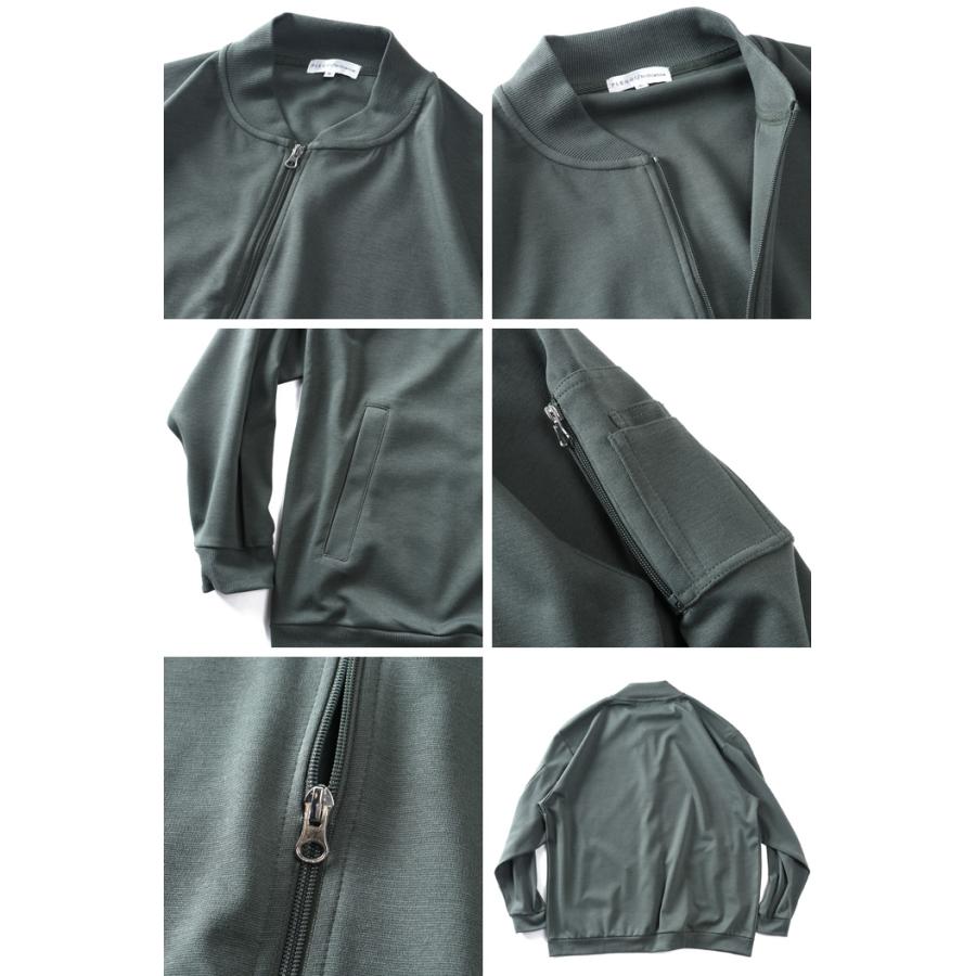 大きいサイズ メンズ PLEGGI プレッジ シルケット加工 MA-1タイプ ジャケット 春夏新作 66-13402-2 | ブランド登録なし | 02