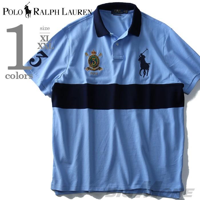 大きいサイズ メンズ POLO RALPH LAUREN ポロ ラルフローレン 半袖ビッグポニー鹿の子ポロシャツ USA直輸入 710697446001｜bmo