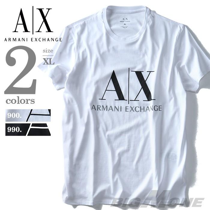 大きいサイズ メンズ ARMANI EXCHANGE(アルマーニエクスチェンジ) 半袖デザインTシャツ USA直輸入 7vzt93zjh2z｜bmo