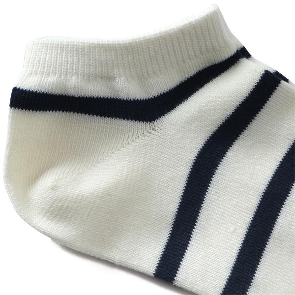 大きいサイズ メンズ AZ DEUX ボーダー柄 アンクル ソックス 靴下 81286200 | ブランド登録なし | 06