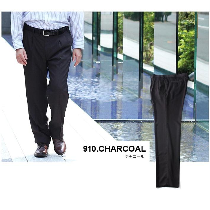 大きいサイズ メンズ ヘリンボン柄 ウエスト ストレッチ 風通る ツータック スラックス 8212b | ブランド登録なし | 05