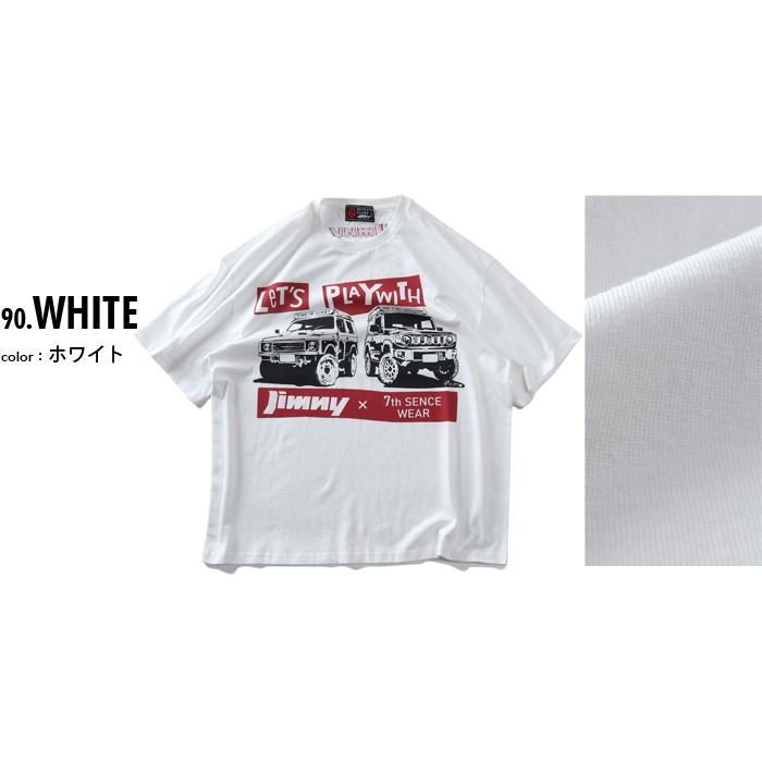 大きいサイズ メンズ SEVENTH SENSE WEAR × JIMNY プリント 半袖 Tシャツ 春夏新作 826581 | ブランド登録なし | 01