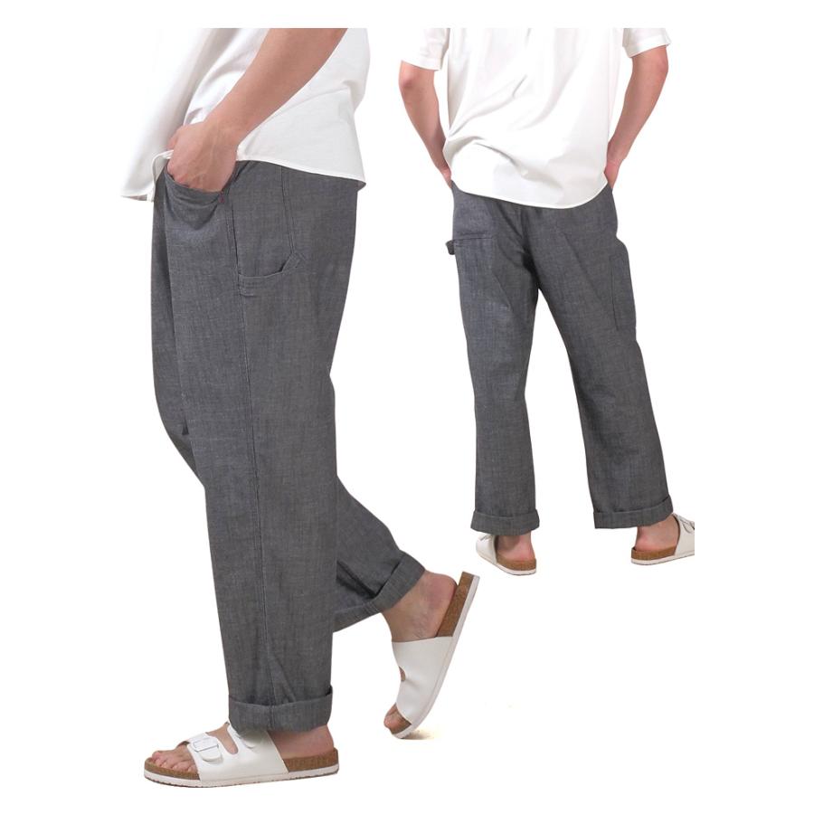 大きいサイズ メンズ DANIEL DODD シャンブレー ペインター パンツ