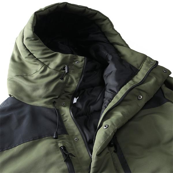 Daniel Dodd 大きいサイズ メンズ タスラン 切替 中綿 フーデッド