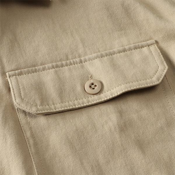 Daniel Dodd 大きいサイズ メンズ ミリタリー ジップ シャツ 916