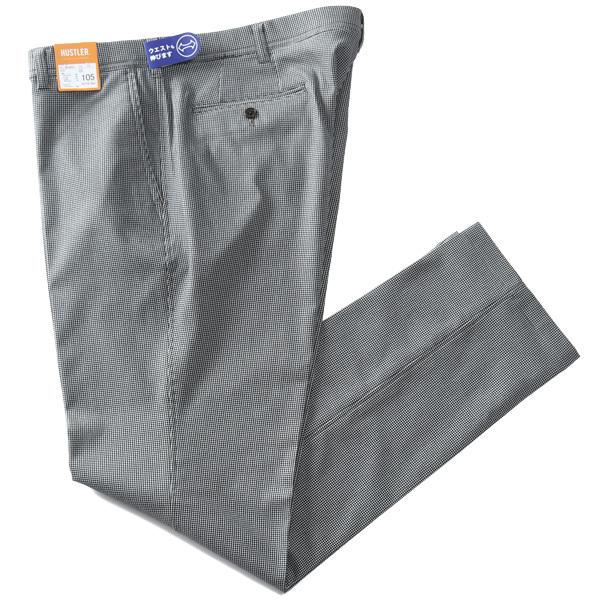 大きいサイズ メンズ HUSTLER まるごと ストレッチ チドリ柄