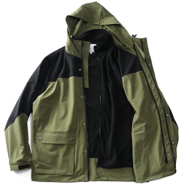 Daniel Dodd 大きいサイズ メンズ ストレッチ 3WAY フーデッド