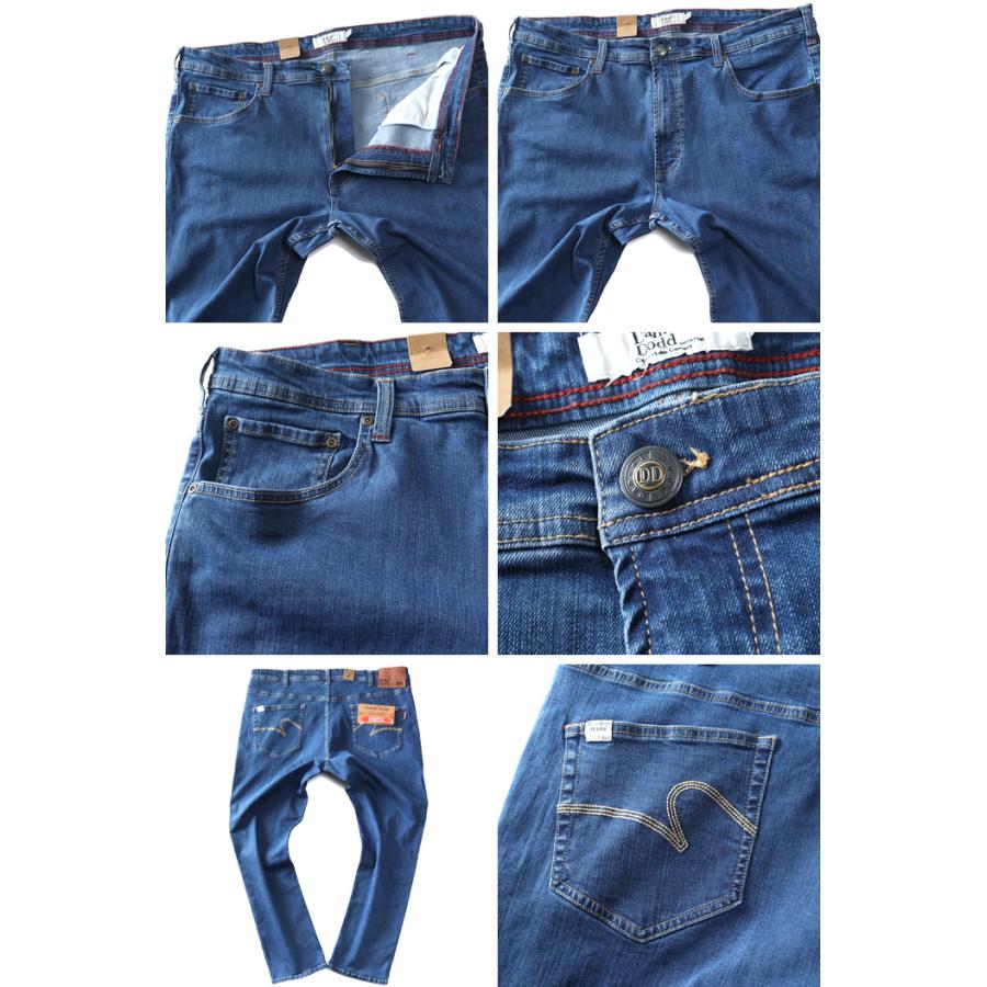 大きいサイズ メンズ DANIEL DODD ストレッチ テーパード デニム パンツ azd239003101t Daniel Dodd 大きいサイズ メンズ ストレッチ テーパード デニム