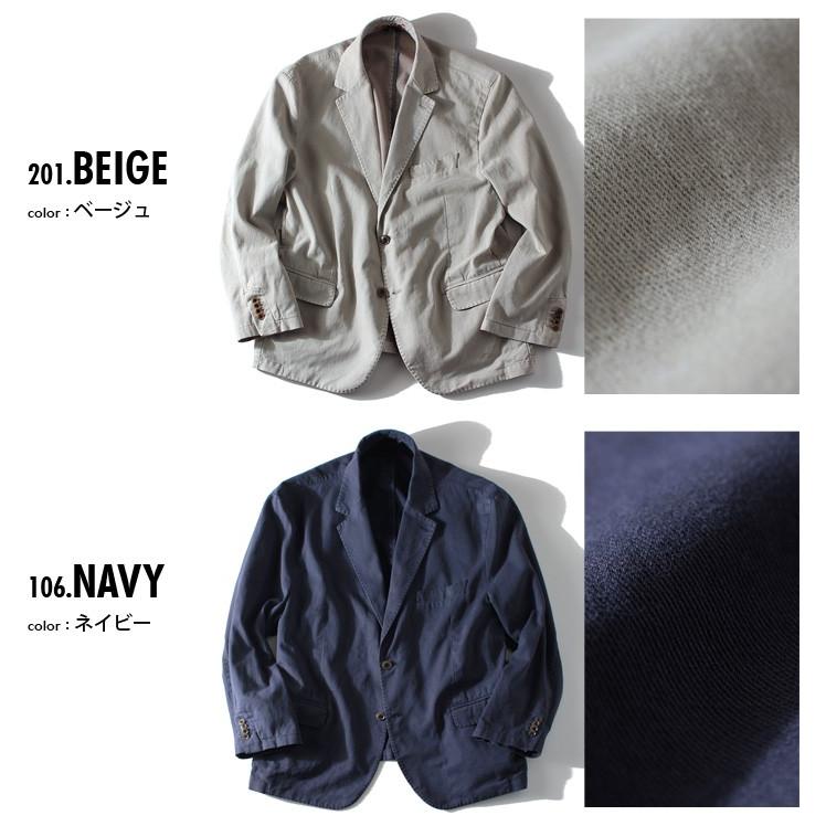 大きいサイズ メンズ SARTORIA BELLINI コットン製品洗いジャケット azjjo-09｜bmo｜02