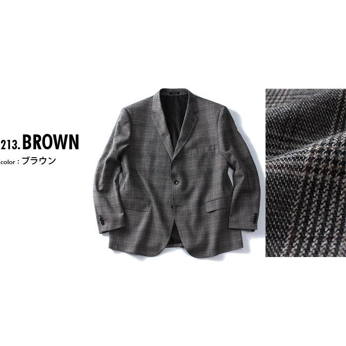 Sartoria Bellini 大きいサイズ メンズ 段帰り3ツ釦チェック柄 