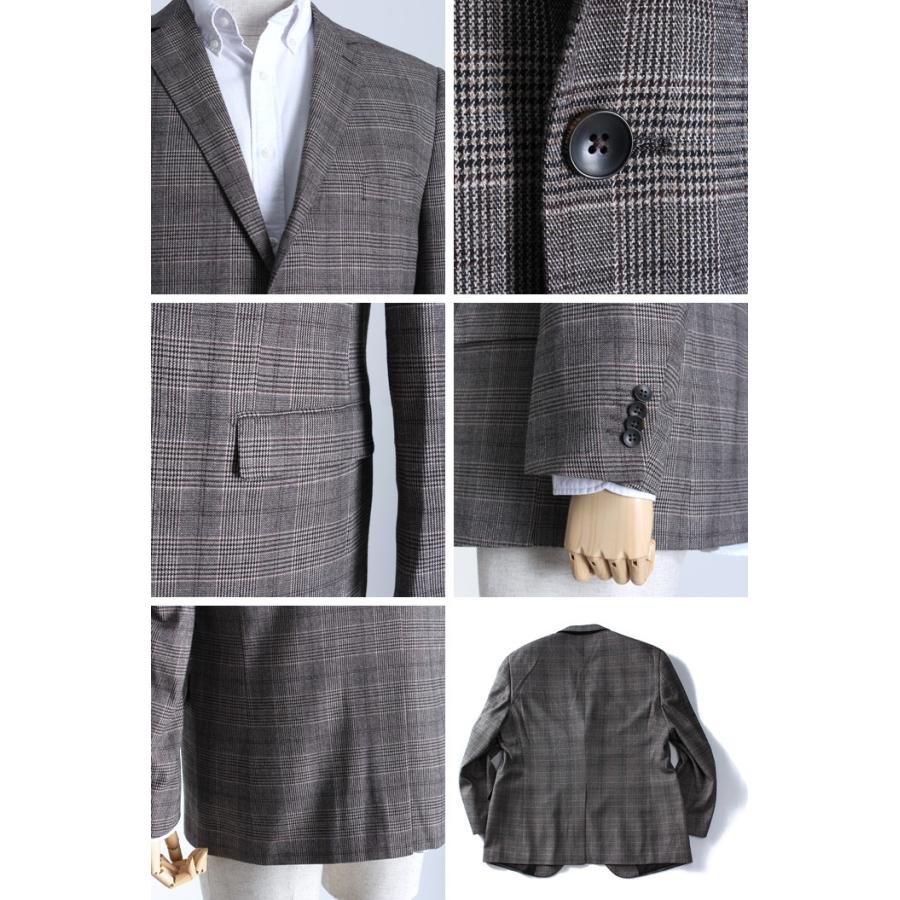 Sartoria Bellini 大きいサイズ メンズ 段帰り3ツ釦チェック柄 