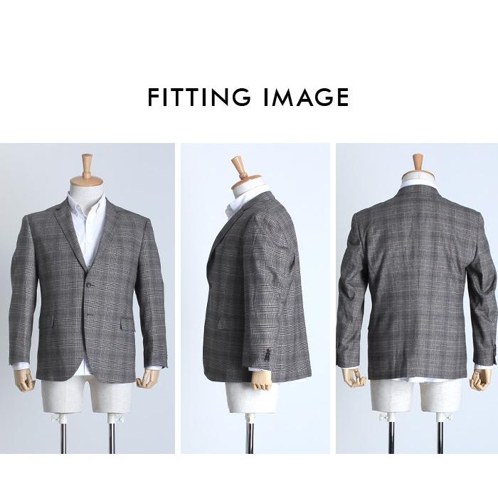 Sartoria Bellini 大きいサイズ メンズ 段帰り3ツ釦チェック柄 
