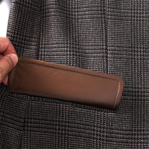 Sartoria Bellini 大きいサイズ メンズ グレンチェック ストレッチ