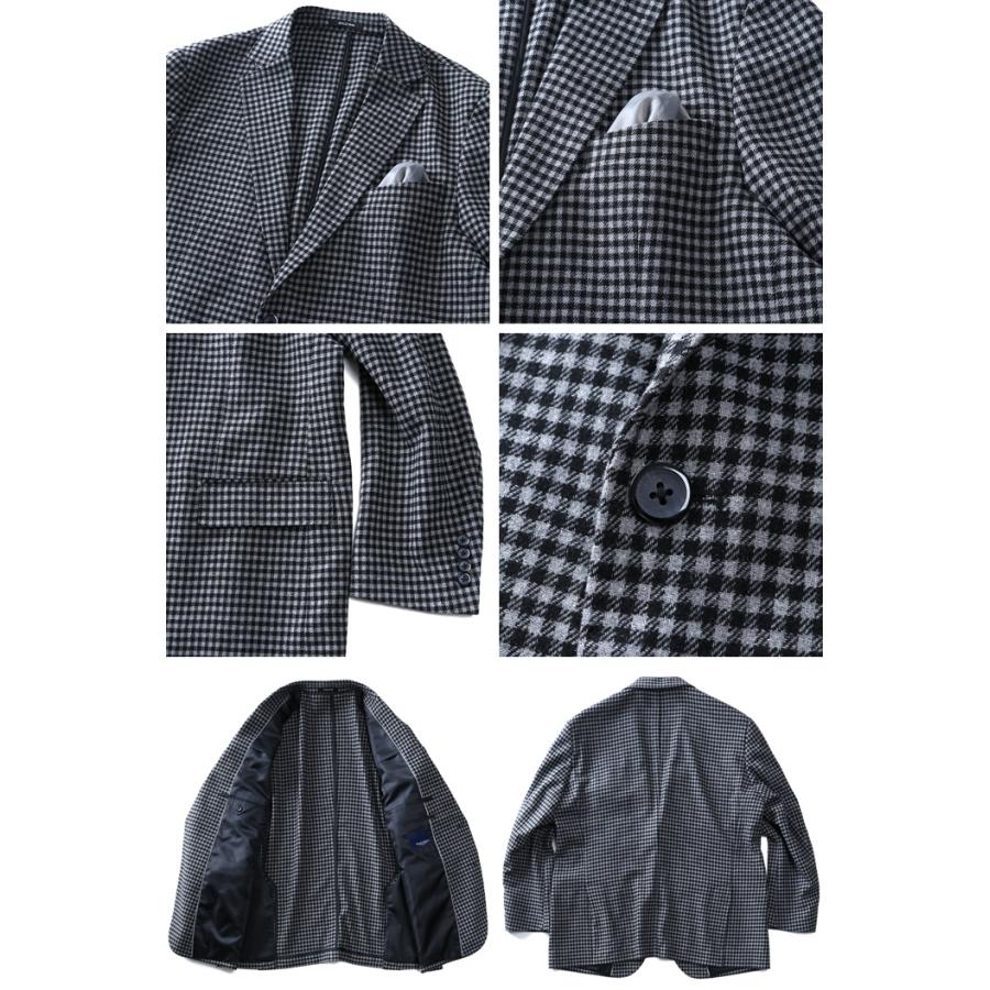 大きいサイズ メンズ SARTORIA BELLINI ウール混 ギンガムチェック ジャケット azjw3420-s30 Sartoria Bellini 大きいサイズ メンズ ウール混 ギンガムチェック