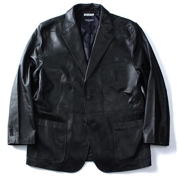 Sartoria Bellini 大きいサイズ メンズ ラムレザージャケット azle-501