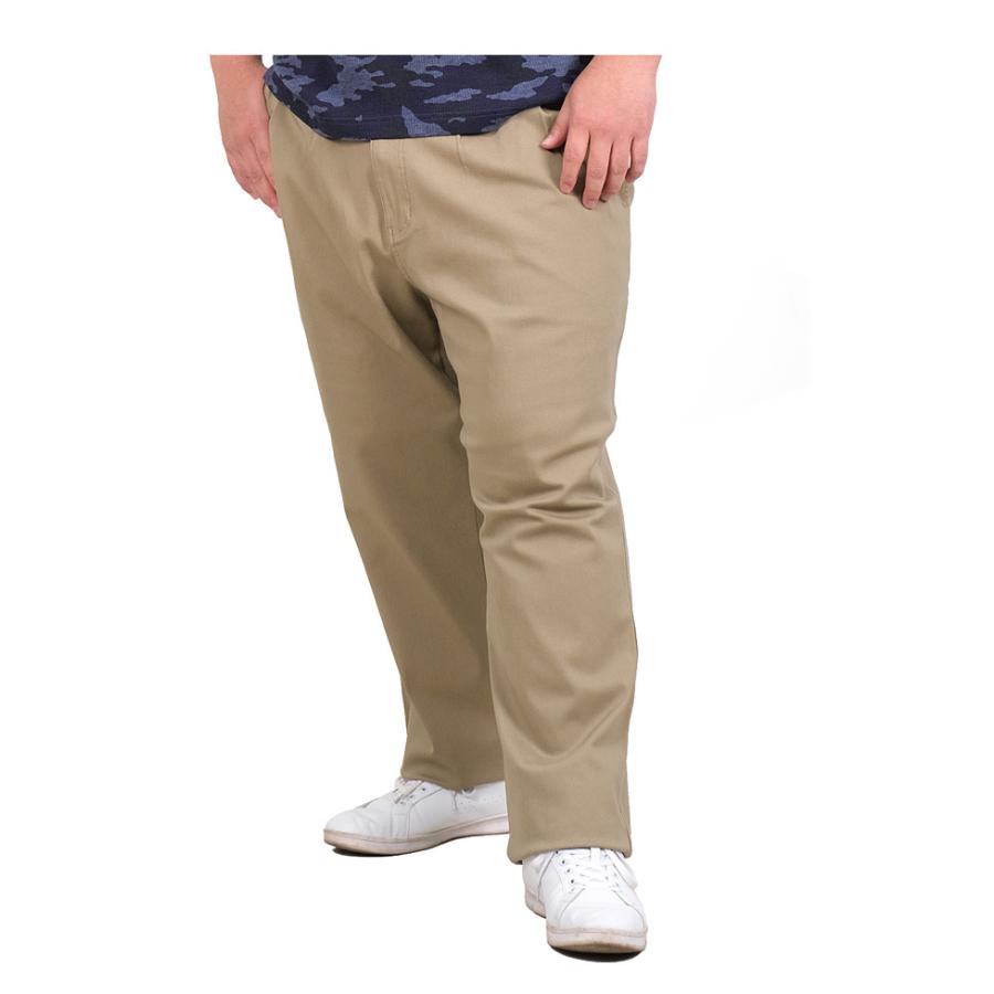 Daniel Dodd 大きいサイズ メンズ ストレッチ ツータック チノ パンツ