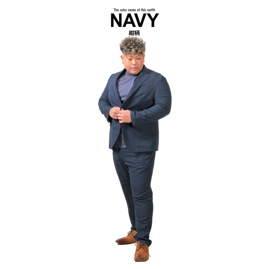 大きいサイズ メンズ SARTORIA BELLINI セットアップ リネンライク