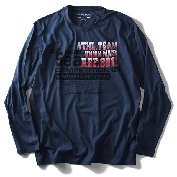 大きいサイズ メンズ DANIEL DODD 杢プリントロングTシャツ ATHL.TEAM azt-1504248｜bmo｜04