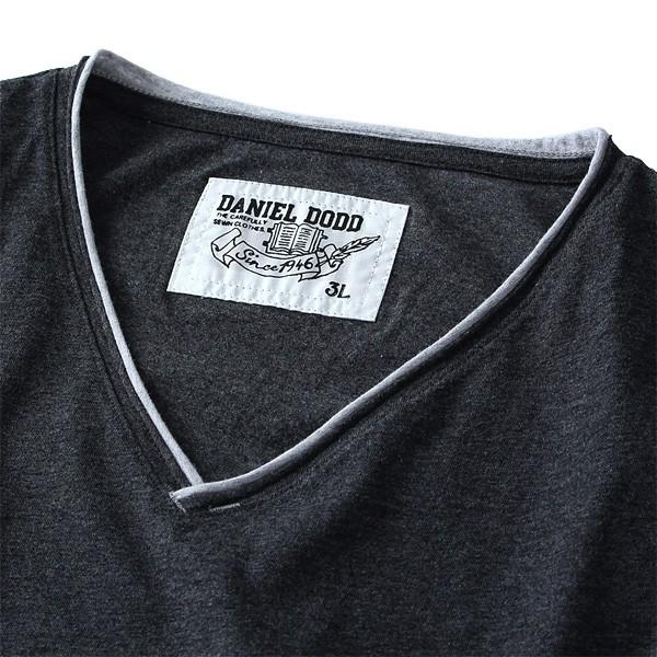 大きいサイズ メンズ DANIEL DODD ロール衿Vネック半袖Tシャツ azt-1602103｜bmo｜05