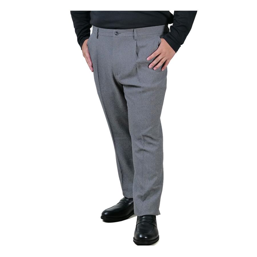 大きいサイズ メンズ DREAM MASTER セットアップ メランジ ツイル ストレッチ パンツ リラックスフィット 軽量 ウォッシャブル イージーケア ライフスーツ azw24233-sp Dream Master 大きいサイズ メンズ セットアップ メランジ ツイル