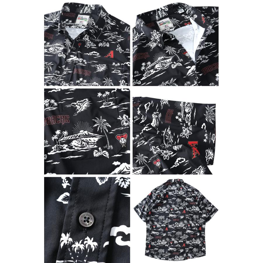 大きいサイズ メンズ REYN SPOONER レインスプーナー 半袖 ボタンダウン シャツ ARIZONA DIAMONDBACKS USA直輸入 b533813121 reyn spooner（レインスプーナー） 大きいサイズ メンズ 半袖 ボタン