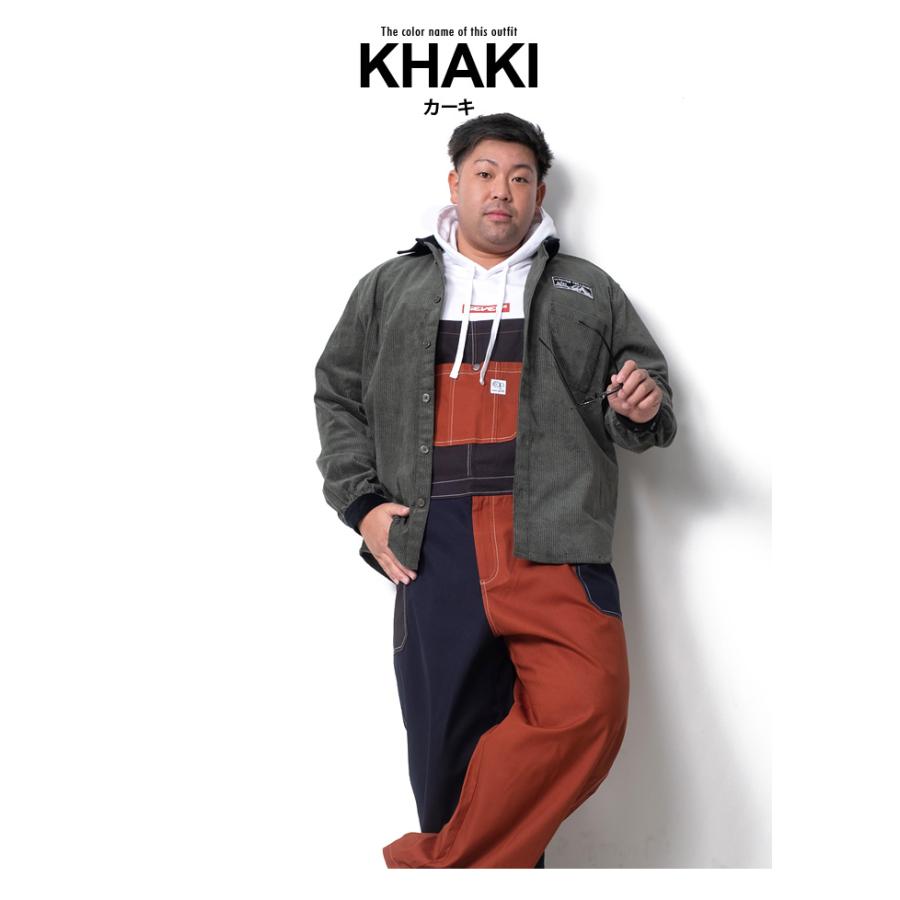 大きいサイズ メンズ BH ビィエイチ コーデュロイ ビックシルエット シャツ bh-sh220401 BH 大きいサイズ メンズ ビィエイチ コーデュロイ ビックシルエット