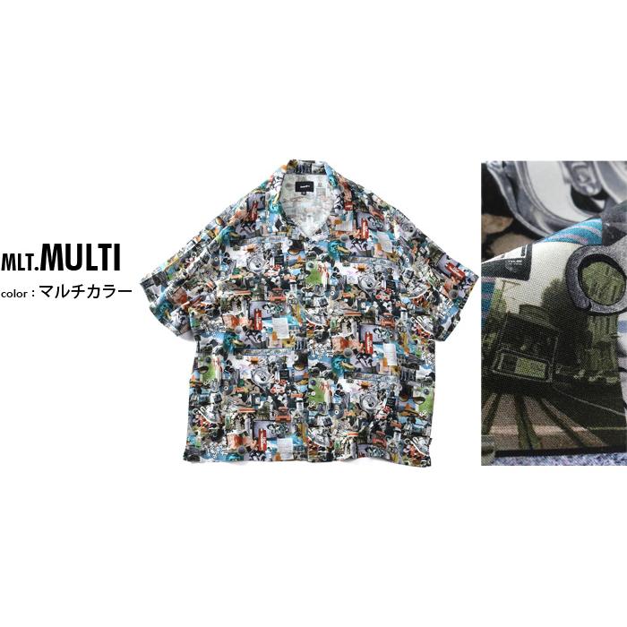 大きいサイズ メンズ HUF ハフ 総柄 半袖 シャツ FROM THE ROAD SS RESORT USA直輸入 bu00262 | HUF | 01