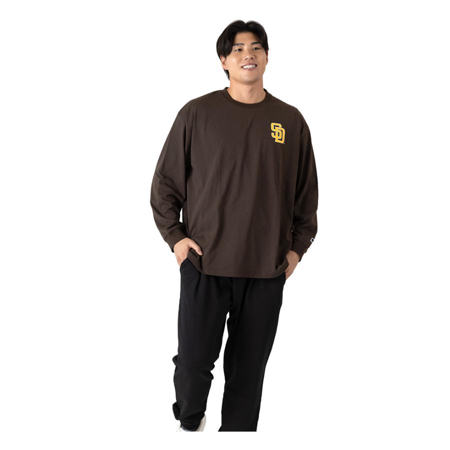大きいサイズ メンズ MLB メジャーリーグ 天竺 長袖 Tシャツ c5550m 【t2502】 | MLB | 03