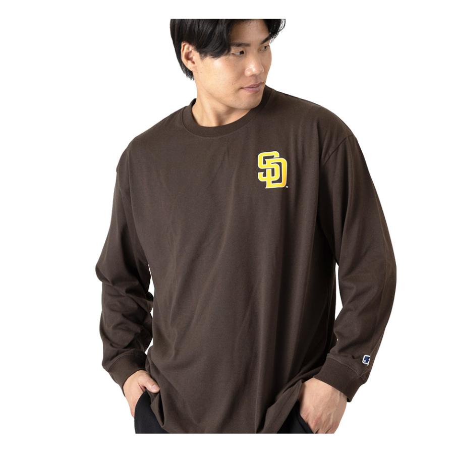 大きいサイズ メンズ MLB メジャーリーグ 天竺 長袖 Tシャツ c5550m 【t2502】 | MLB | 04