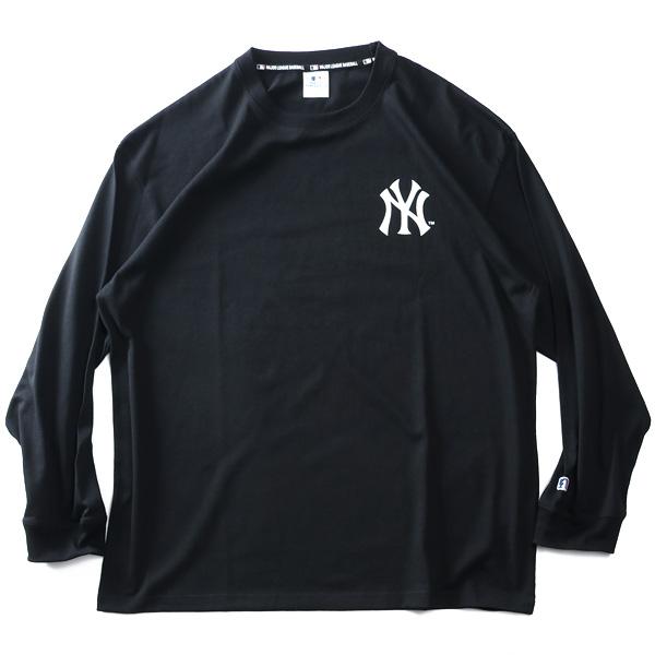 大きいサイズ メンズ MLB メジャーリーグ 天竺 長袖 Tシャツ c5550m 【t2502】 | MLB | 08