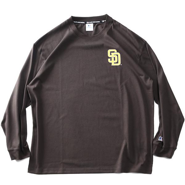 大きいサイズ メンズ MLB メジャーリーグ 天竺 長袖 Tシャツ c5550m 【t2502】 | MLB | 09