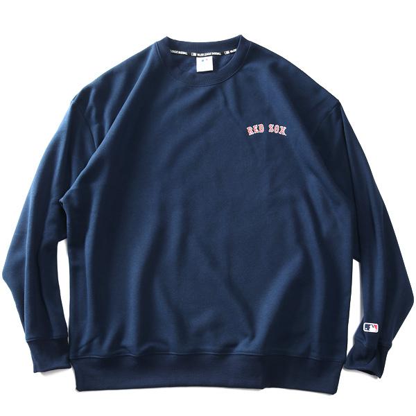 MLB 大きいサイズ メンズ メジャーリーグ 裏起毛 クルーネック
