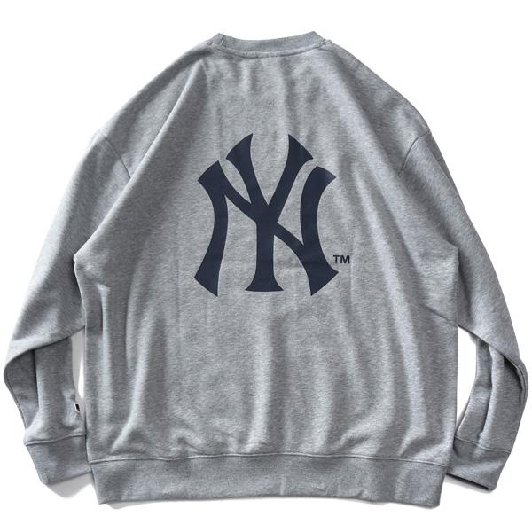 大きいサイズ メンズ MLB メジャーリーグ 裏起毛 クルーネック トレーナー c6460m | MLB | 08