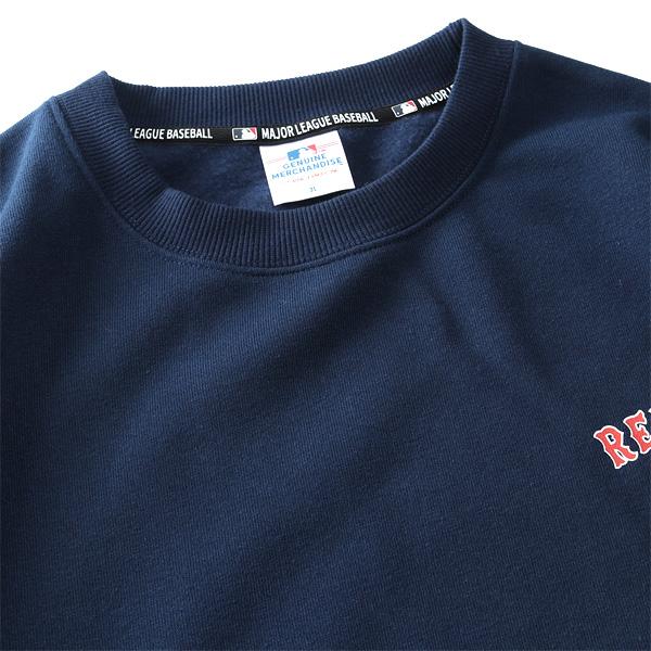 大きいサイズ メンズ MLB メジャーリーグ 裏起毛 クルーネック トレーナー c6460m | MLB | 09