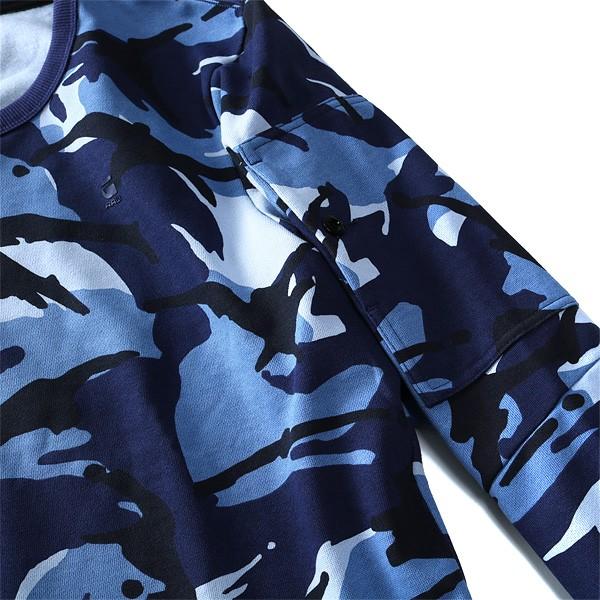 大きいサイズ メンズ G-STAR RAW ジースターロウ 迷彩柄トレーナー