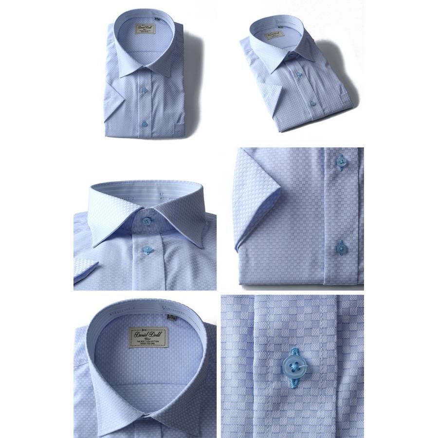 【大きいサイズ】【メンズ】DANIEL DODD 半袖ワイシャツ 吸汗速乾 形態安定 セミワイドシャツ d574az102 | Daniel Dodd | 02