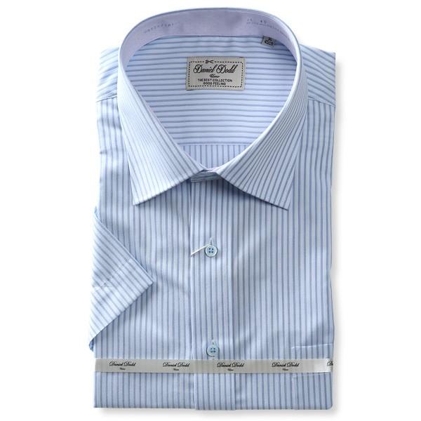 大きいサイズ メンズ DANIEL DODD 半袖 ワイシャツ レギュラー セミワイド 吸汗速乾 形態安定 d592az101 | Daniel Dodd | 04