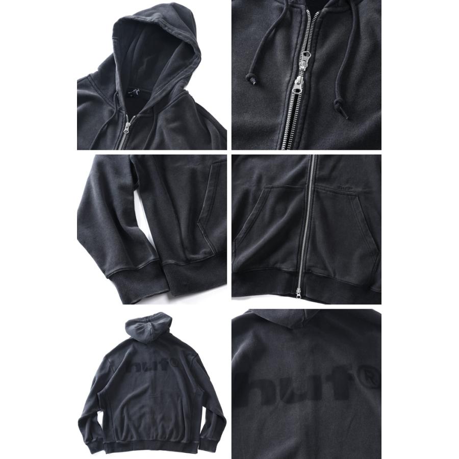 大きいサイズ メンズ HUF ハフ ウォッシュ加工 フルジップ パーカー PACIFIC WASH FZ HOODIE USA直輸入 fl00252 | HUF | 02