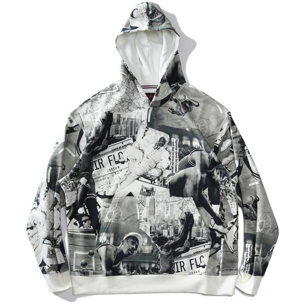 大きいサイズ メンズ NIKE ナイキ プリント プルオーバー パーカー Nike Jordan Brooklyn USA直輸入 fv7297 | NIKE | 03