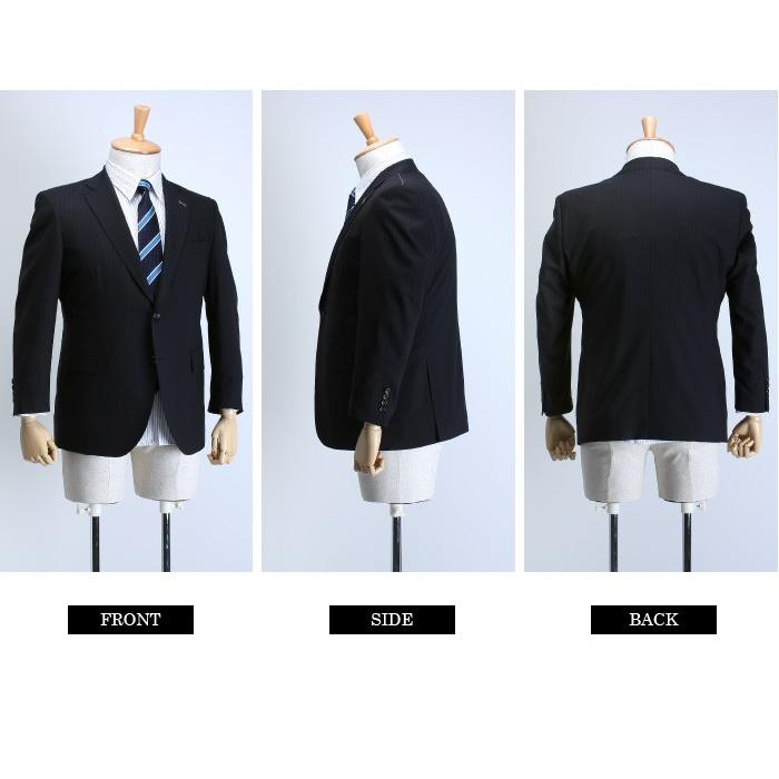 大きいサイズ メンズ SARTORIA BELLINI 日本製スーツ アジャスター付 シングル2ツ釦 ビジネススーツ 高級スーツ 日本製 jbt6s011-994の画像