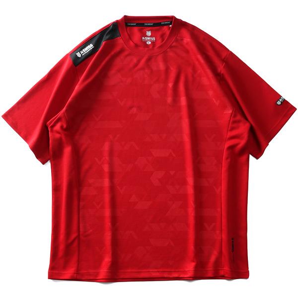 大きいサイズ メンズ K SWISS 吸汗速乾 プリント 半袖 Tシャツ 消臭 k2122k｜bmo｜04